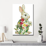Painting by Numbers Colorful Bunny Art Nature