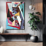 Paint by Numbers Abstract Mixed Media Art III