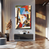 Paint by Numbers Abstract Mixed Media Art IV