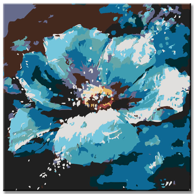 Painting by Numbers Blue Flower I