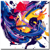 Painting by Numbers Abstract Art Chakra Picture I