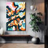 Painting by Numbers Abstract Art Flower Dance I