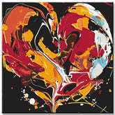 Painting by Numbers Abstract Art Love I