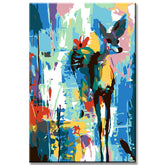 Painting by Numbers Abstract Colorful Deer II