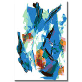 Painting by Numbers Abstract Blue Fusion II