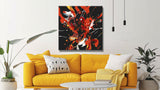 Painting by Numbers Abstract Red Color Explosion II