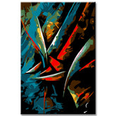 Painting by Numbers Abstract Scissors II