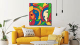 Painting by Numbers Abstract Colorful Girls