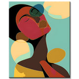Abstract Art Head Paint by Numbers High