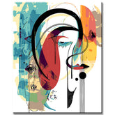 Painting by Numbers Abstract Connected