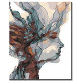 Painting by Numbers Abstract Woman Picture