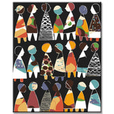Painting by Numbers Abstract Multicultural Unity