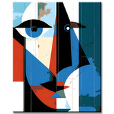 Painting by Numbers Abstract The Kiss