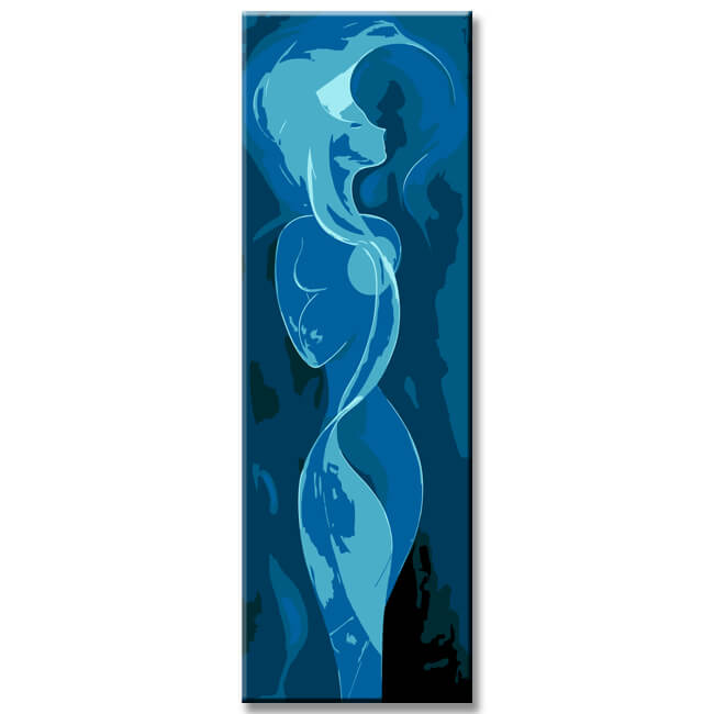 Painting by Numbers Abstract Blue Harmony