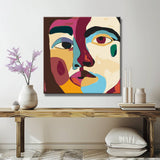 Painting by Numbers Abstract Colorful Face