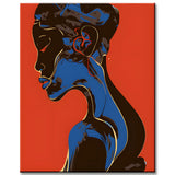 Painting by Numbers Abstract Sapphire Face
