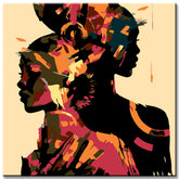 Painting by Numbers Abstract Shoulder To Shoulder I