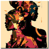 Painting by Numbers Abstract Shoulder To Shoulder I