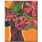 Painting by Numbers Abstract Fruits