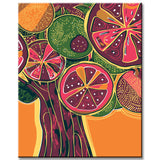 Painting by Numbers Abstract Fruits