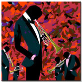 Paint by Numbers Abstract Art Jazz Musicians