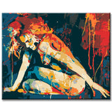 Painting by Numbers Abstract Isolated Embers II