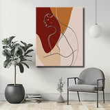 Painting by Numbers Minimalism Female Body Line Art