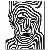 Painting by Numbers Line Art Portrait