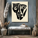 Painting by Numbers Abstract Faces