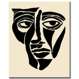 Painting by Numbers Abstract Faces