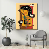 Painting by Numbers Abstract The Next Kiss