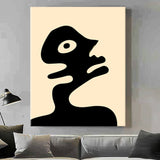 Painting by Numbers Detail Black Portrait