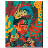 Painting by Numbers Colorful Woman Portrait