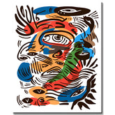 Painting by Numbers Abstract Eyes of Love