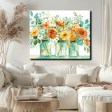 Painting by numbers 3 beautiful bouquets of flowers