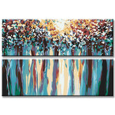 Painting by Numbers Panoramic Waterfalls 2-Panel