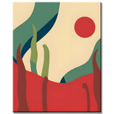 Paint by Numbers Abstract Desert Landscape