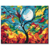 Painting by Numbers Blue Moon Rising