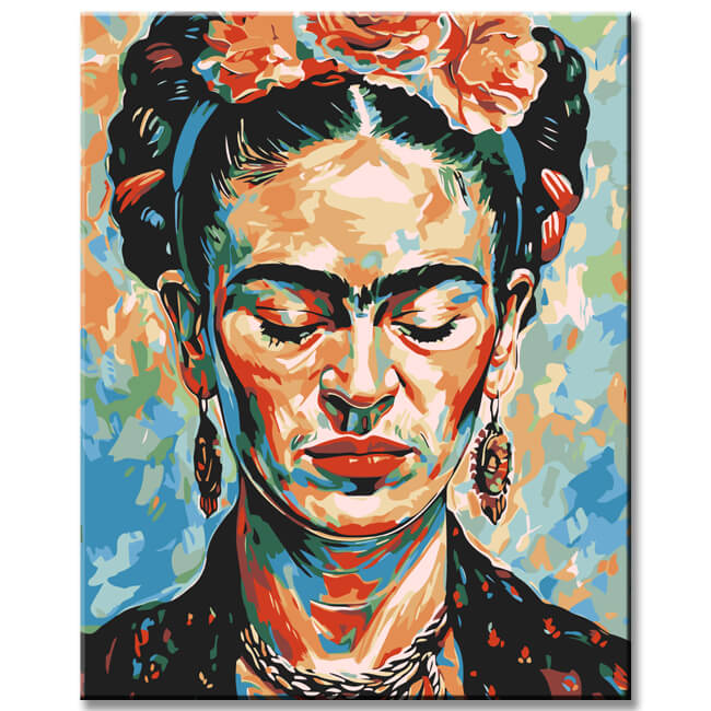 Painting by Numbers Abstract Frida Kahlo