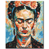 Painting by Numbers Abstract Frida Kahlo