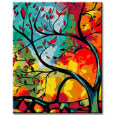 Painting by numbers Calm in the wind