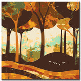 Paint by Numbers Metallic Forest