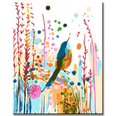 Paint by Numbers Bird Art Abstract Near the Sky