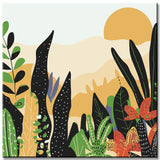 Painting by Numbers Sunset in The Desert Garden