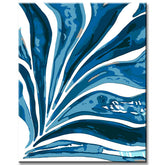 Painting by Numbers Blue Stylized Leaf I