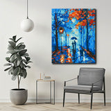 Painting by numbers An evening walk in Paris