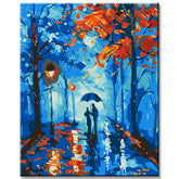 Painting by numbers An evening walk in Paris