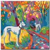Painting by Numbers Greyhound Walk