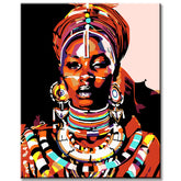 Paint by Numbers Kenya Art Portrait