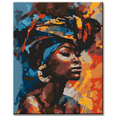 Paint by Numbers Abstract Afro Art Fall in Love